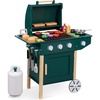 image:imageBest Choice Products Kids BBQ Grill Playset Wooden Play Kitchen Toy with 28 Accessories Realistic Toy Grill with Clicking Knobs Side Burners amp Storage IndoorOutdoor for Toddlers Boys amp Girls