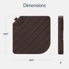 image:imageBest Choice Products 4Piece Cantilever Offset Patio Umbrella Base Weight Set HeavyDuty Fillable Stand Plates for Water or Sand EasyFill Spouts Wood Grain Finish  BrownWood Grain Brown