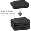 image:imageBest Choice Products 4Piece Cantilever Offset Patio Umbrella Base Weight Set HeavyDuty Fillable Stand Plates for Water or Sand EasyFill Spouts Wood Grain Finish  BrownWood Grain Black