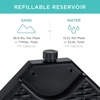 image:imageBest Choice Products 4Piece Cantilever Offset Patio Umbrella Base Weight Set HeavyDuty Fillable Stand Plates for Water or Sand EasyFill Spouts Wood Grain Finish  BrownBlack Faux Wicker