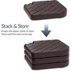 image:imageBest Choice Products 4Piece Cantilever Offset Patio Umbrella Base Weight Set HeavyDuty Fillable Stand Plates for Water or Sand EasyFill Spouts Wood Grain Finish  BrownWood Grain Brown