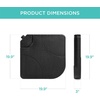 image:imageBest Choice Products 4Piece Cantilever Offset Patio Umbrella Base Weight Set HeavyDuty Fillable Stand Plates for Water or Sand EasyFill Spouts Wood Grain Finish  BrownBlack