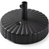 image:imageBest Choice Products 55lb Fillable Umbrella Base Stand Plastic Patio Umbrella Stand with Pole Holder Adjustment Knob for Outdoor Lawn Deck Asscher Design  WhiteBlack  Scallop