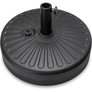 image:imageBest Choice Products 55lb Fillable Umbrella Base Stand Plastic Patio Umbrella Stand with Pole Holder Adjustment Knob for Outdoor Lawn Deck Asscher Design  WhiteBlack  Sunburst