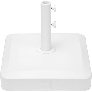 image:imageBest Choice Products 55lb Fillable Umbrella Base Stand Plastic Patio Umbrella Stand with Pole Holder Adjustment Knob for Outdoor Lawn Deck Asscher Design  WhiteWhite  Square