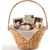 image:imageBest Choice Products Handwoven Gift Basket for Mothers Day Medium Woven Storage Basket for Gifts Candles amp Flowers WCollapsible Handle Tapered Shape Water Hyacinth 15 Inch Basket  NaturalNatural