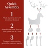 image:imageBest Choice Products 3Piece 56in Reindeer Family Silhouette Set Outdoor Christmas Deer Set PVC Yard Decoration Holiday Decor for Lawn Garden Display wBuck Doe Fawn