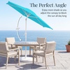 image:imageBest Choice Products 75ft Patio Umbrella White Pole Outdoor Market Umbrella with Push Button Tilt and Crank Lift Steel Pole Umbrella for Backyard Patio Garden Pool Outdoor Shade  Flamingo PinkSky Blue