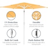 image:imageBest Choice Products 75ft Patio Umbrella White Pole Outdoor Market Umbrella with Push Button Tilt and Crank Lift Steel Pole Umbrella for Backyard Patio Garden Pool Outdoor Shade  Flamingo PinkMarigold Yellow