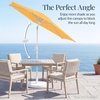 image:imageBest Choice Products 75ft Patio Umbrella White Pole Outdoor Market Umbrella with Push Button Tilt and Crank Lift Steel Pole Umbrella for Backyard Patio Garden Pool Outdoor Shade  Flamingo PinkMarigold Yellow