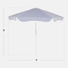 image:imageBest Choice Products 9ft Fringe Market Patio Umbrella  Outdoor Boho Tassel Sunshade for Table Pool Deck Backyard  UPF50 Easy Tilt Heavy Duty Steel Pole amp Ribs  Navy PinstripeNavy Pinstripe