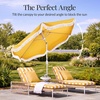 image:imageBest Choice Products 9ft Fringe Market Patio Umbrella  Outdoor Boho Tassel Sunshade for Table Pool Deck Backyard  UPF50 Easy Tilt Heavy Duty Steel Pole amp Ribs  Navy PinstripeMarigold
