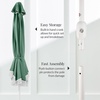 image:imageBest Choice Products 9ft Fringe Market Patio Umbrella  Outdoor Boho Tassel Sunshade for Table Pool Deck Backyard  UPF50 Easy Tilt Heavy Duty Steel Pole amp Ribs  Navy PinstripeSeaglass