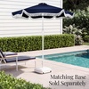 image:imageBest Choice Products 9ft Fringe Market Patio Umbrella  Outdoor Boho Tassel Sunshade for Table Pool Deck Backyard  UPF50 Easy Tilt Heavy Duty Steel Pole amp Ribs  Navy PinstripeNavy Blue