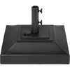 image:imageBest Choice Products Fillable Umbrella Base Stand Pyramid Design Plastic Patio Umbrella Base Stand Pole Holder for Outdoor Lawn w 55lbs Weight Capacity Adjustment Knob  BrownBlack