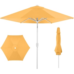 image:imageBest Choice Products 75ft Patio Umbrella White Pole Outdoor Market Umbrella with Push Button Tilt and Crank Lift Steel Pole Umbrella for Backyard Patio Garden Pool Outdoor Shade  Flamingo PinkMarigold Yellow