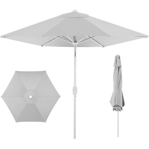 image:imageBest Choice Products 75ft Patio Umbrella White Pole Outdoor Market Umbrella with Push Button Tilt and Crank Lift Steel Pole Umbrella for Backyard Patio Garden Pool Outdoor Shade  Flamingo PinkFog Gray