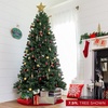 image:imageBest Choice Products 12ft PreLit Instant Setup No Fluff Hinged Artificial Spruce Christmas Tree w 1250 LED Lights 4693 Memory Steel Tips Metal Stand