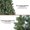 image:imageBest Choice Products 12ft PreLit Instant Setup No Fluff Hinged Artificial Spruce Christmas Tree w 1250 LED Lights 4693 Memory Steel Tips Metal Stand