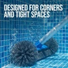 image:imageBest Choice Products 20 Pool Brush with 9 ft Aluminum Pole  HeavyDuty Swimming Pool Wall amp Floor Cleaning Set for Inground amp Above Ground Pools Reinforced Brush BracketPool Brush Only