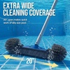 image:imageBest Choice Products 20 Pool Brush with 9 ft Aluminum Pole  HeavyDuty Swimming Pool Wall amp Floor Cleaning Set for Inground amp Above Ground Pools Reinforced Brush BracketPool Brush Only