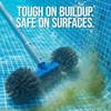 image:imageBest Choice Products 20 Pool Brush with 9 ft Aluminum Pole  HeavyDuty Swimming Pool Wall amp Floor Cleaning Set for Inground amp Above Ground Pools Reinforced Brush BracketPool Brush with Pole
