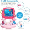 image:imageBest Choice Products Play Doctor Kit for Kids Pretend Medical Station Set for Boys amp Girls with Carrying Case 17 Accessories Mobile Cart LED EKG Thermometer Stethoscope Pulse Machine  BluePink
