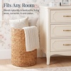image:imageBest Choice Products Scalloped Laundry Large Round Hamper Handwoven Laundry Basket for Clothes Towels Blankets Multipurpose Storage Organizer For Laundry Room or Closet  ChestnutNatural