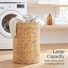image:imageBest Choice Products Scalloped Laundry Large Round Hamper Handwoven Laundry Basket for Clothes Towels Blankets Multipurpose Storage Organizer For Laundry Room or Closet  ChestnutNatural