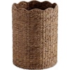 image:imageBest Choice Products Scalloped Laundry Large Round Hamper Handwoven Laundry Basket for Clothes Towels Blankets Multipurpose Storage Organizer For Laundry Room or Closet  ChestnutChestnut