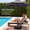 image:imageBest Choice Products 123lb Capacity Fillable Mobile Umbrella Base Heavy Duty Market Stand for Patio Deck Poolside Easy to move w 4 wheels  Wavy Design  BlackBlack