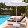 image:imageBest Choice Products 123lb Capacity Fillable Mobile Umbrella Base Heavy Duty Market Stand for Patio Deck Poolside Easy to move w 4 wheels  Wavy Design  BlackWhite