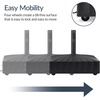 image:imageBest Choice Products 123lb Capacity Fillable Mobile Umbrella Base Heavy Duty Market Stand for Patio Deck Poolside w 4 Wheels 2 Locks 2 Knobs WindResistant Scallop Design  WhiteBlack