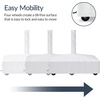 image:imageBest Choice Products 123lb Capacity Fillable Mobile Umbrella Base Heavy Duty Market Stand for Patio Deck Poolside w 4 Wheels 2 Locks 2 Knobs WindResistant Scallop Design  WhiteWhite