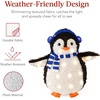 image:imageBest Choice Products 5Ft Lighted Penguin Family 210 LED Lights XL Pop Up Outdoor Christmas Yard Decoration with Storage Bag 2Piece Large Black White Red OrangeBlue