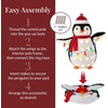 image:imageBest Choice Products 5Ft Lighted Penguin Family 210 LED Lights XL Pop Up Outdoor Christmas Yard Decoration with Storage Bag 2Piece Large Black White Red OrangeRed