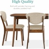image:imageBest Choice Products 5Piece Dining Set Compact MidCentury Modern Table amp Chair Set for Home Apartment w 4 Chairs Padded Seats amp Backrests Wooden Frame  WalnutOatmealWalnutOatmeal