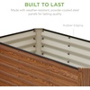 image:imageBest Choice Products 6x3x2ft Outdoor Metal Raised Garden Bed Deep Root Box Planter for Vegetables Flowers Herbs 269 Gallon Capacity 100 Non Toxic Materials  Gun MetalWood Grain