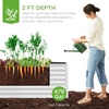 image:imageBest Choice Products 6x3x2ft Outdoor Metal Raised Garden Bed Deep Root Box Planter for Vegetables Flowers Herbs 269 Gallon Capacity 100 Non Toxic Materials  Gun MetalWhite