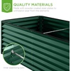 image:imageBest Choice Products 6x3x2ft Outdoor Metal Raised Garden Bed Deep Root Box Planter for Vegetables Flowers Herbs 269 Gallon Capacity 100 Non Toxic Materials  Gun MetalDark Green