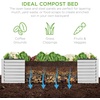 image:imageBest Choice Products 6x3x2ft Outdoor Metal Raised Garden Bed Deep Root Box Planter for Vegetables Flowers Herbs 269 Gallon Capacity 100 Non Toxic Materials  Gun MetalGalvanized