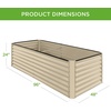 image:imageBest Choice Products 6x3x2ft Outdoor Metal Raised Garden Bed Deep Root Box Planter for Vegetables Flowers Herbs 269 Gallon Capacity 100 Non Toxic Materials  Gun MetalBeige
