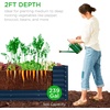 image:imageBest Choice Products 6x3x2ft Outdoor Metal Raised Garden Bed Deep Root Box Planter for Vegetables Flowers Herbs 269 Gallon Capacity 100 Non Toxic Materials  Gun MetalNavy