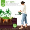 image:imageBest Choice Products 6x3x2ft Outdoor Metal Raised Garden Bed Deep Root Box Planter for Vegetables Flowers Herbs 269 Gallon Capacity 100 Non Toxic Materials  Gun MetalBurgundy