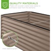 image:imageBest Choice Products 6x3x2ft Outdoor Metal Raised Garden Bed Deep Root Box Planter for Vegetables Flowers Herbs 269 Gallon Capacity 100 Non Toxic Materials  Gun MetalTaupe