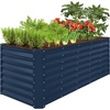 image:imageBest Choice Products 6x3x2ft Outdoor Metal Raised Garden Bed Deep Root Box Planter for Vegetables Flowers Herbs 269 Gallon Capacity 100 Non Toxic Materials  Gun MetalNavy