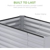 image:imageBest Choice Products 6x3x2ft Outdoor Metal Raised Garden Bed Deep Root Box Planter for Vegetables Flowers Herbs 269 Gallon Capacity 100 Non Toxic Materials  Gun MetalMoonlight Gray
