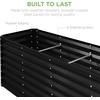 image:imageBest Choice Products 6x3x2ft Outdoor Metal Raised Garden Bed Deep Root Box Planter for Vegetables Flowers Herbs 269 Gallon Capacity 100 Non Toxic Materials  Gun MetalBlack