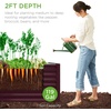 image:imageBest Choice Products 6x3x2ft Outdoor Metal Raised Garden Bed Deep Root Box Planter for Vegetables Flowers Herbs 269 Gallon Capacity 100 Non Toxic Materials  Gun MetalBurgundy