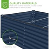 image:imageBest Choice Products 6x3x2ft Outdoor Metal Raised Garden Bed Deep Root Box Planter for Vegetables Flowers Herbs 269 Gallon Capacity 100 Non Toxic Materials  Gun MetalNavy